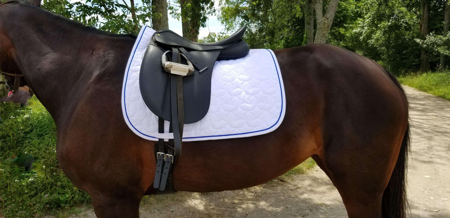 xl superstar dressage saddle pad - blue, red or purple