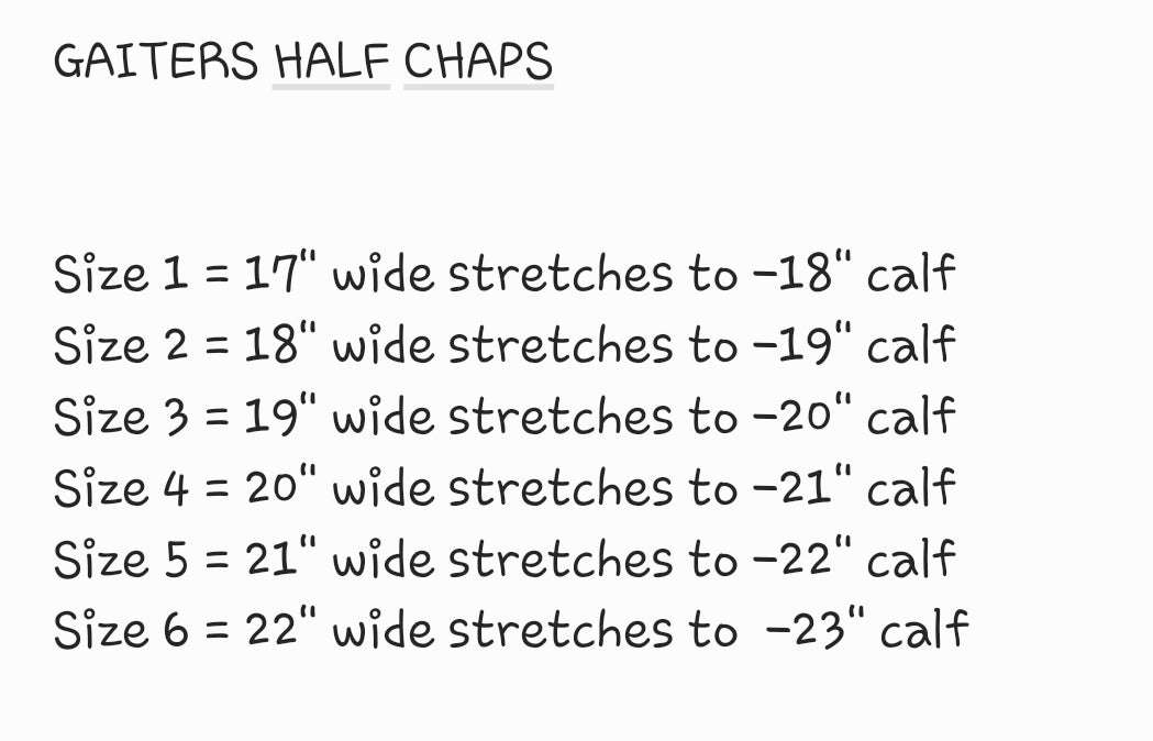 blinged out soft leather half chap gaiter