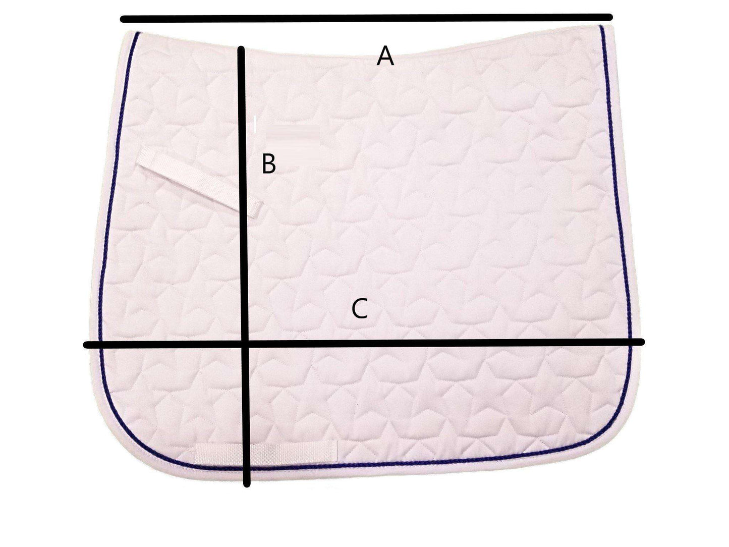 xl superstar dressage saddle pad - blue, red or purple