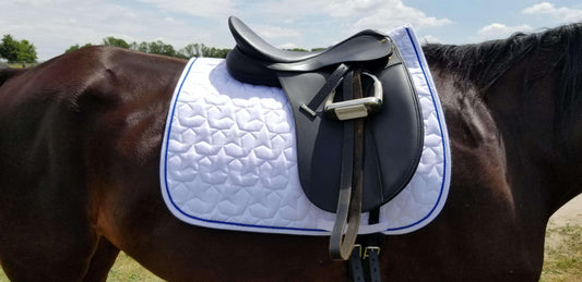 xl superstar dressage saddle pad - blue, red or purple