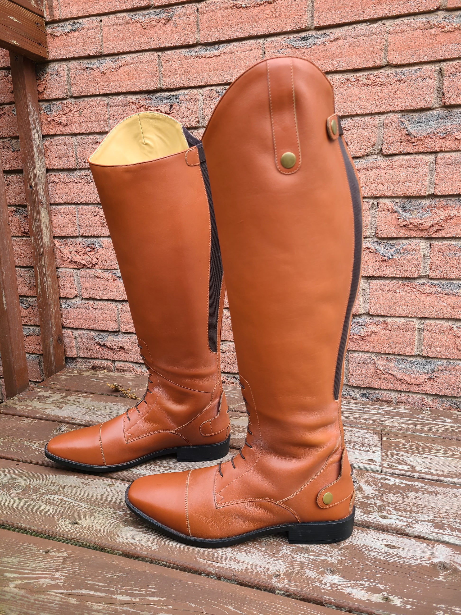 PSR Canada's Luci Wide Calf Field Boot made with 100% genuine leather –  Plus Size Rider Canada