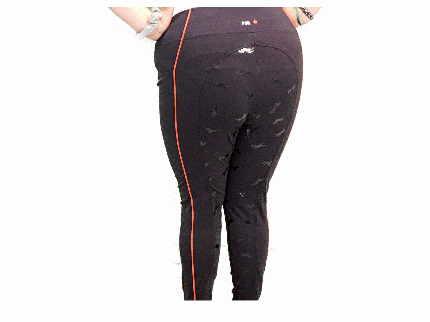 Tights - PSR Riding Tights - Black with Red Stripe – Plus Size