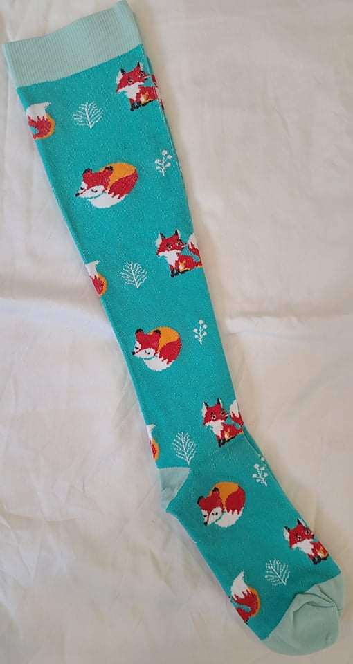 fun knee high riding socks sneaky fox